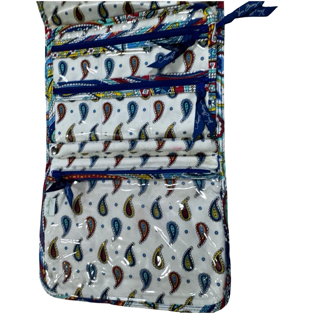 Vera‎ Bradley Marina Jewelry Folio Simply Blue Travel Organizer Roll - Picture 3 of 6